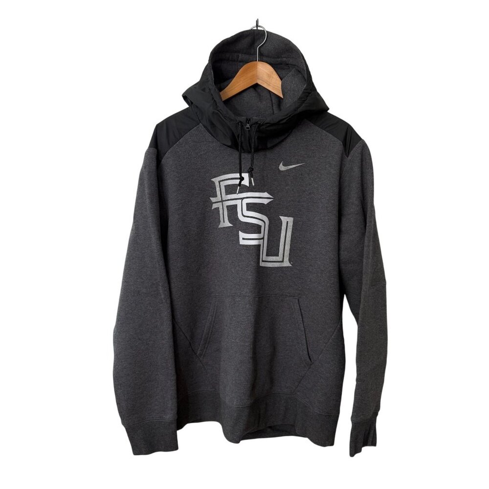 Nike Gray Hoodie with Black Accents